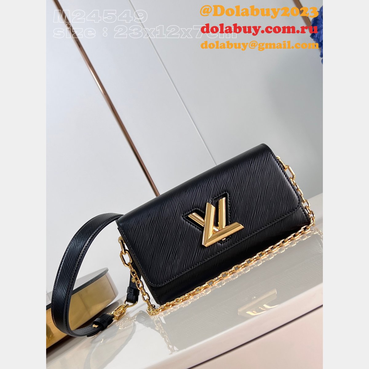 Twist West Top High Quality Replica Louis Vuittons Leather Handbag