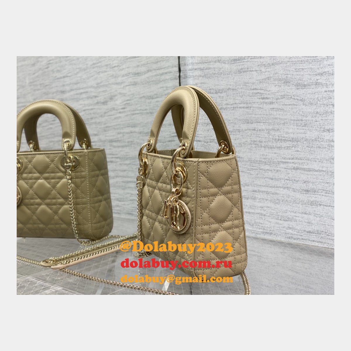 Wholesale DIOR lady 17/20/24CM calf togo leather bag