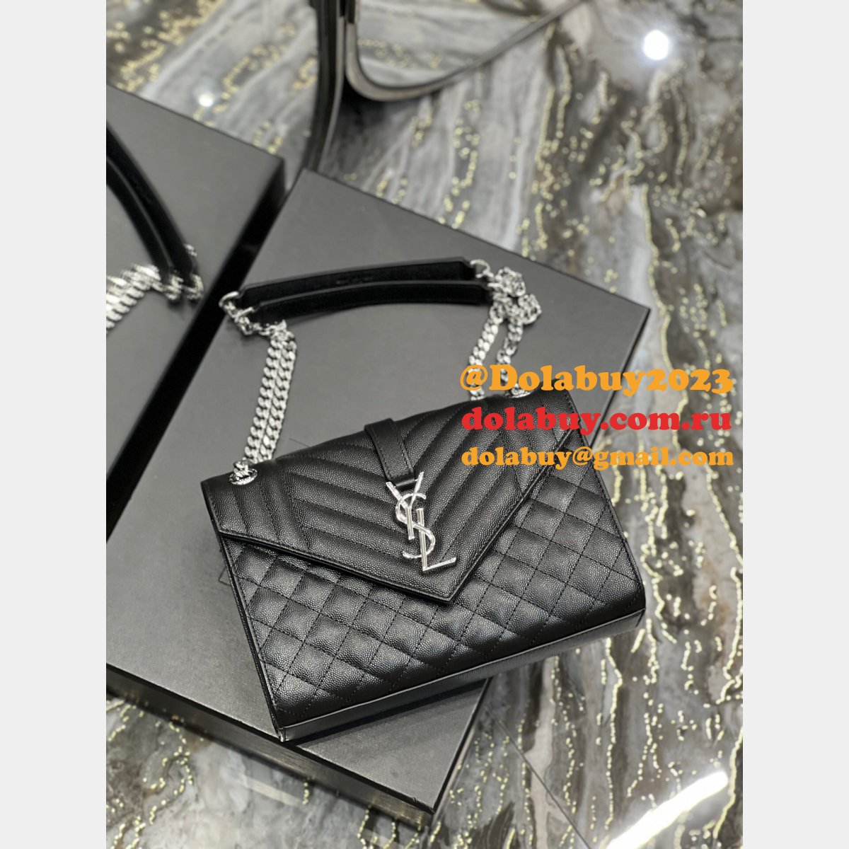 Best YSL Replica Saint Laurent Envelope Chain Bag
