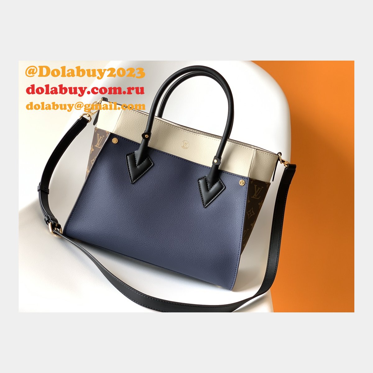 Designer LOUIS VUITTON On My Side MM M53825 HANDBAG