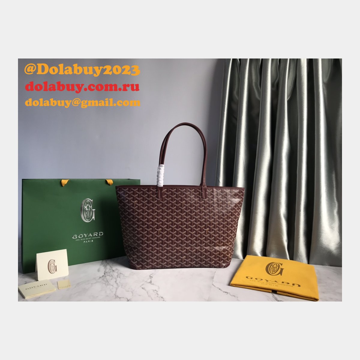 Shop For Luxury Leather Goyard Totes Knock Off Bags