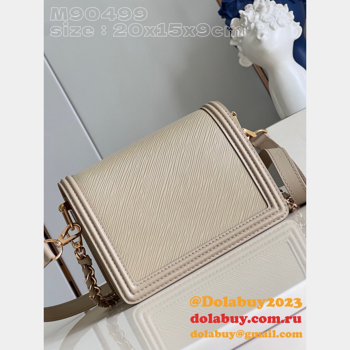 Best Lv Dauphine Khaki Louis Vuitton M90499 Replica Bag