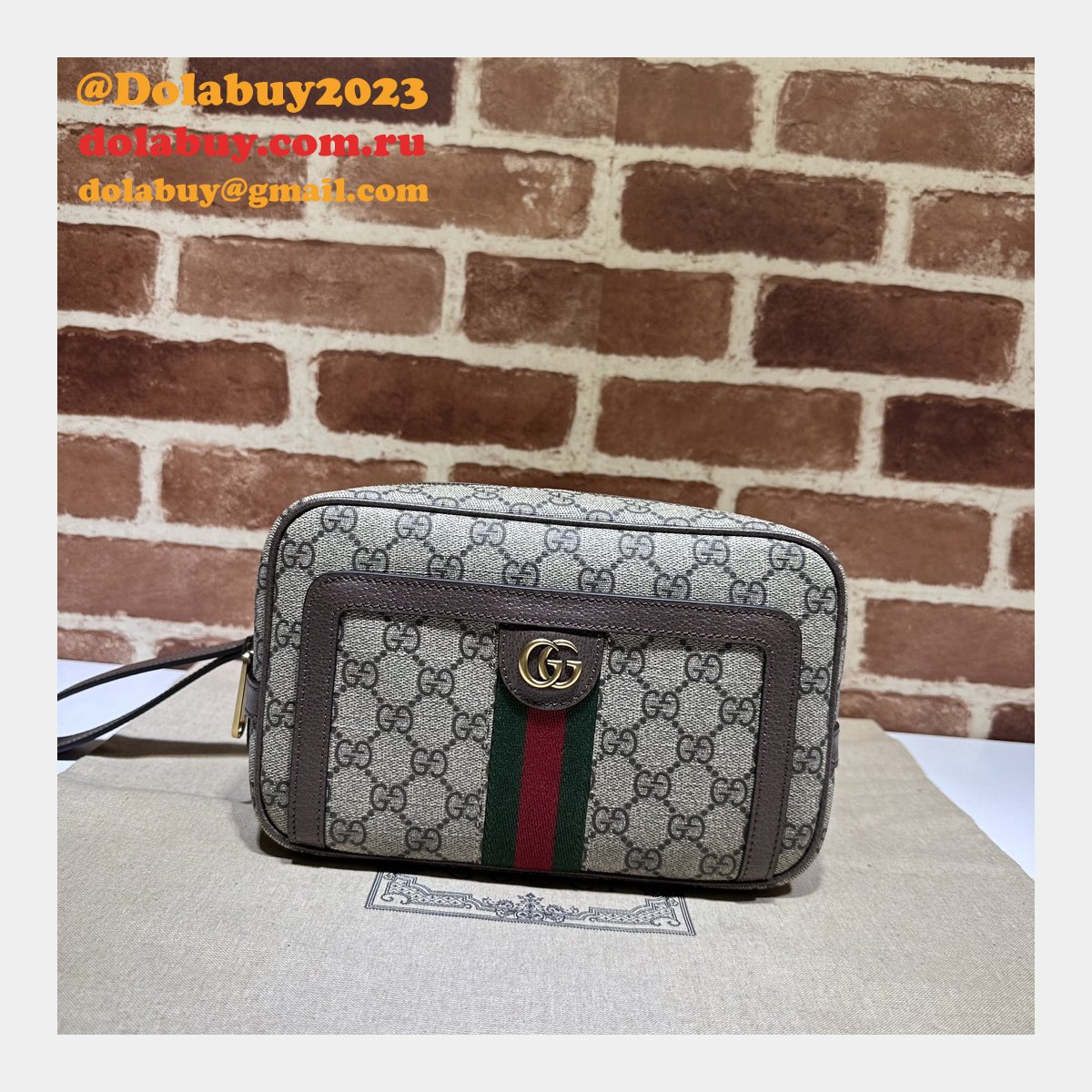 wearable wallets fashion G*u*i replica ophidia gg pouch 760245 bag