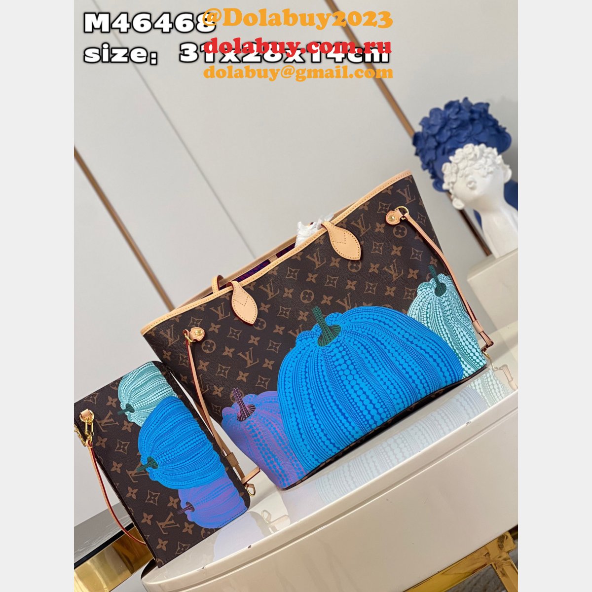 Replica Louis Vuitton Perfect LVS x YK Neverfull M46468 Bag