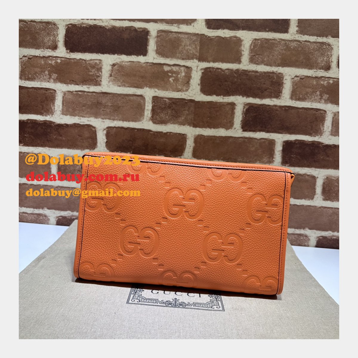 sale 1:1 G*u*i jumbo gg pouch 739490 replica handbag