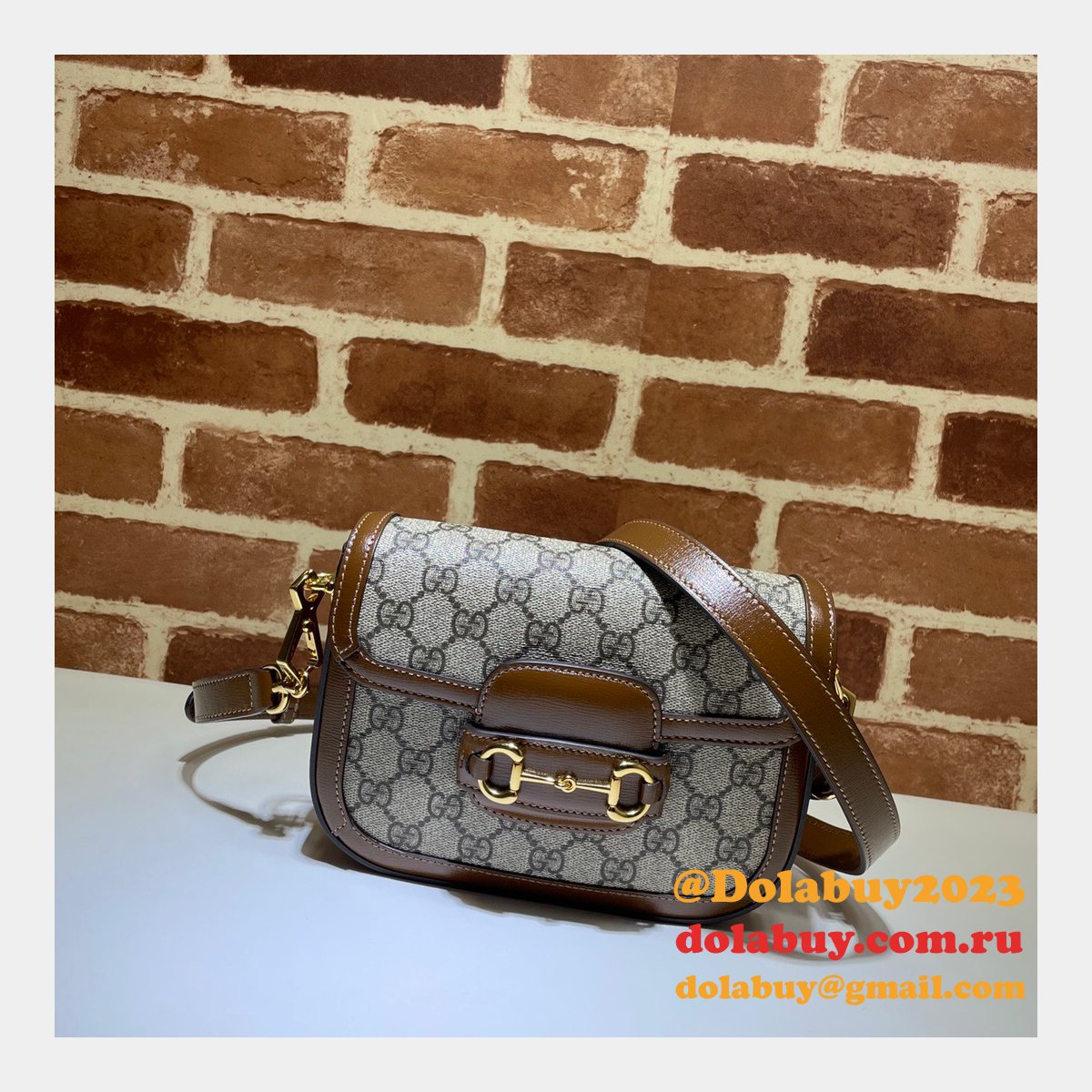 G*u*i beige replicas horsebit 1955 mini aaa bag