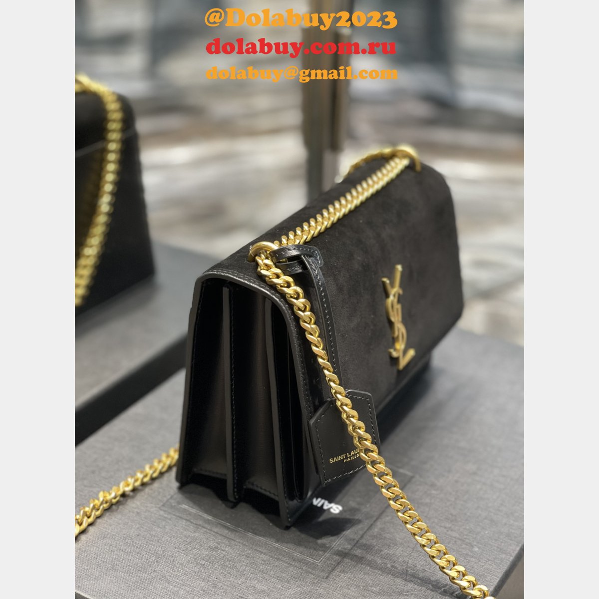 Saint Laurent Perfect ReplicaSunset chain bag 422906 smooth leather
