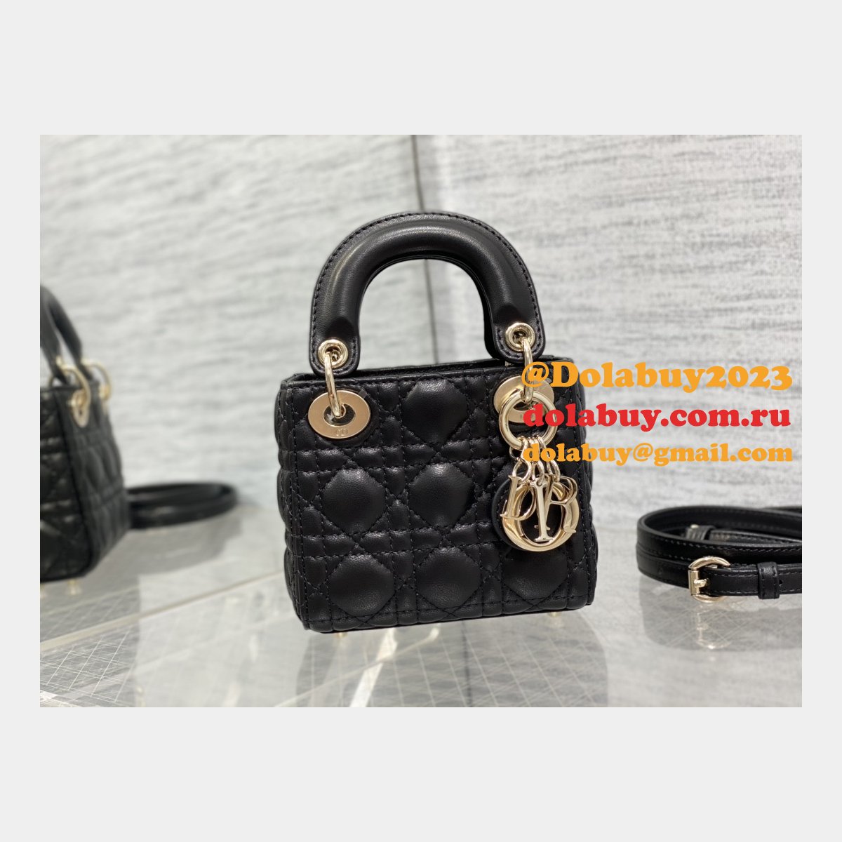 Replica Fashion Dior Micro Lady 1:1 Mirror 12CM Bag