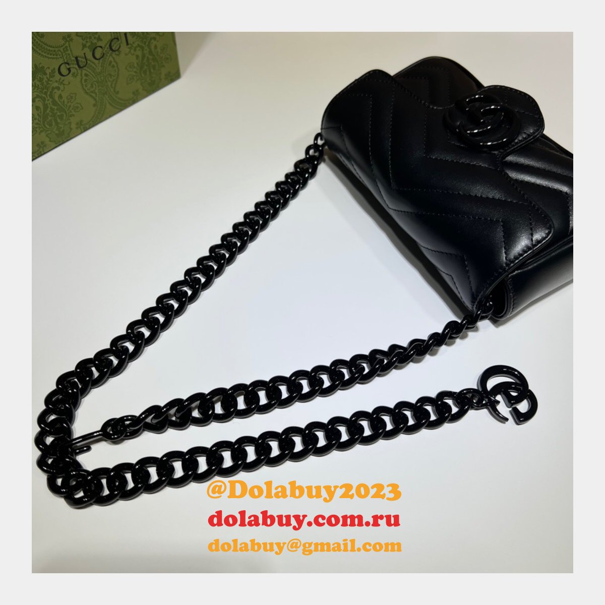best high quality replica G*u*i gg marmont belt 699757 bag