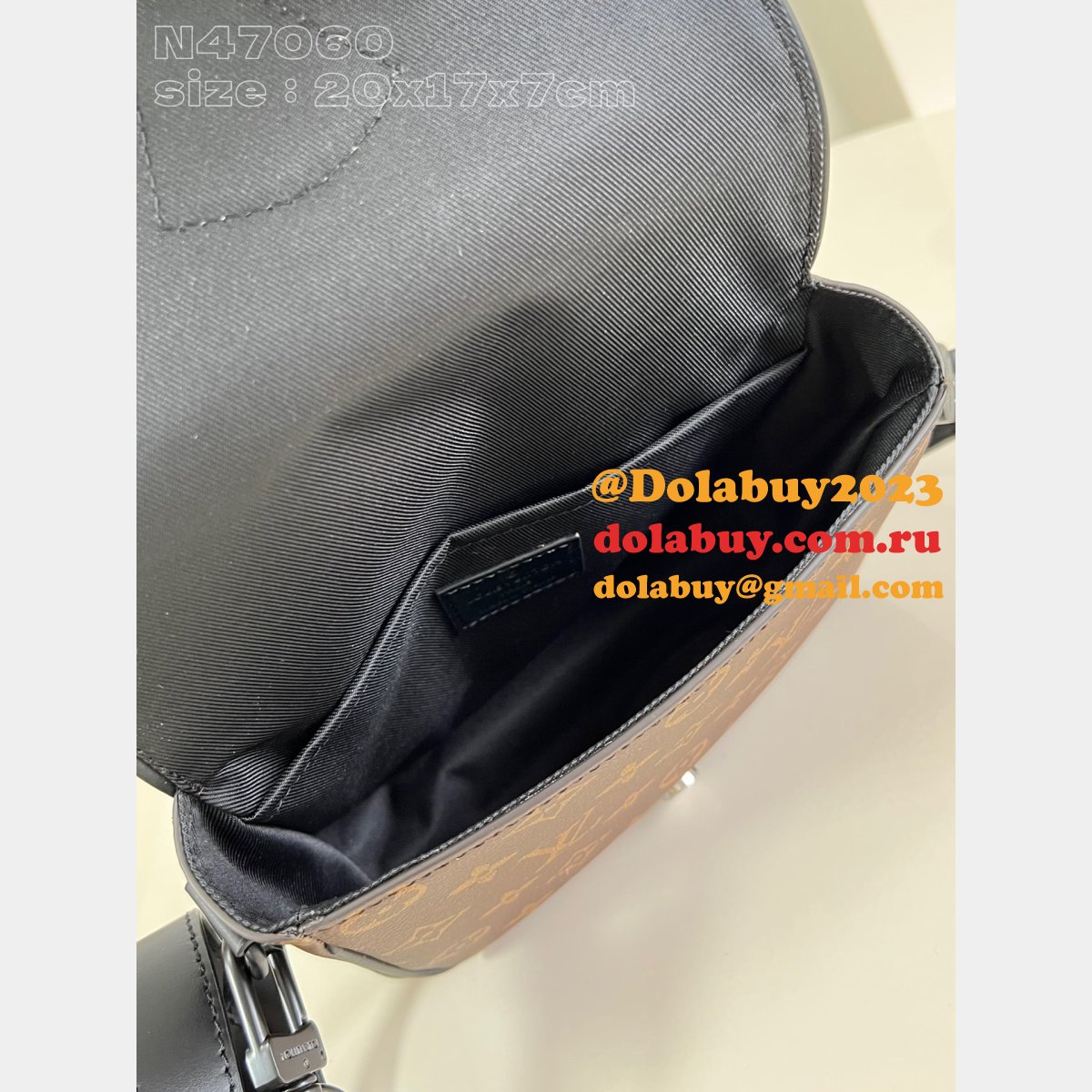 Luxury Louis Vuitton M47060 Montsouris Messenger 1:1 Mirror Bags