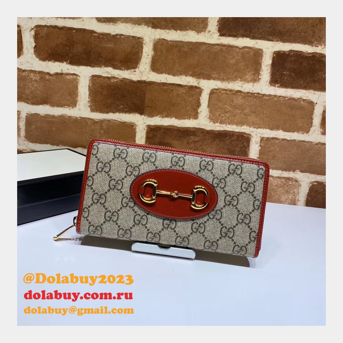 best G*u*i replica 621889  1955 horsebit zip around wallet