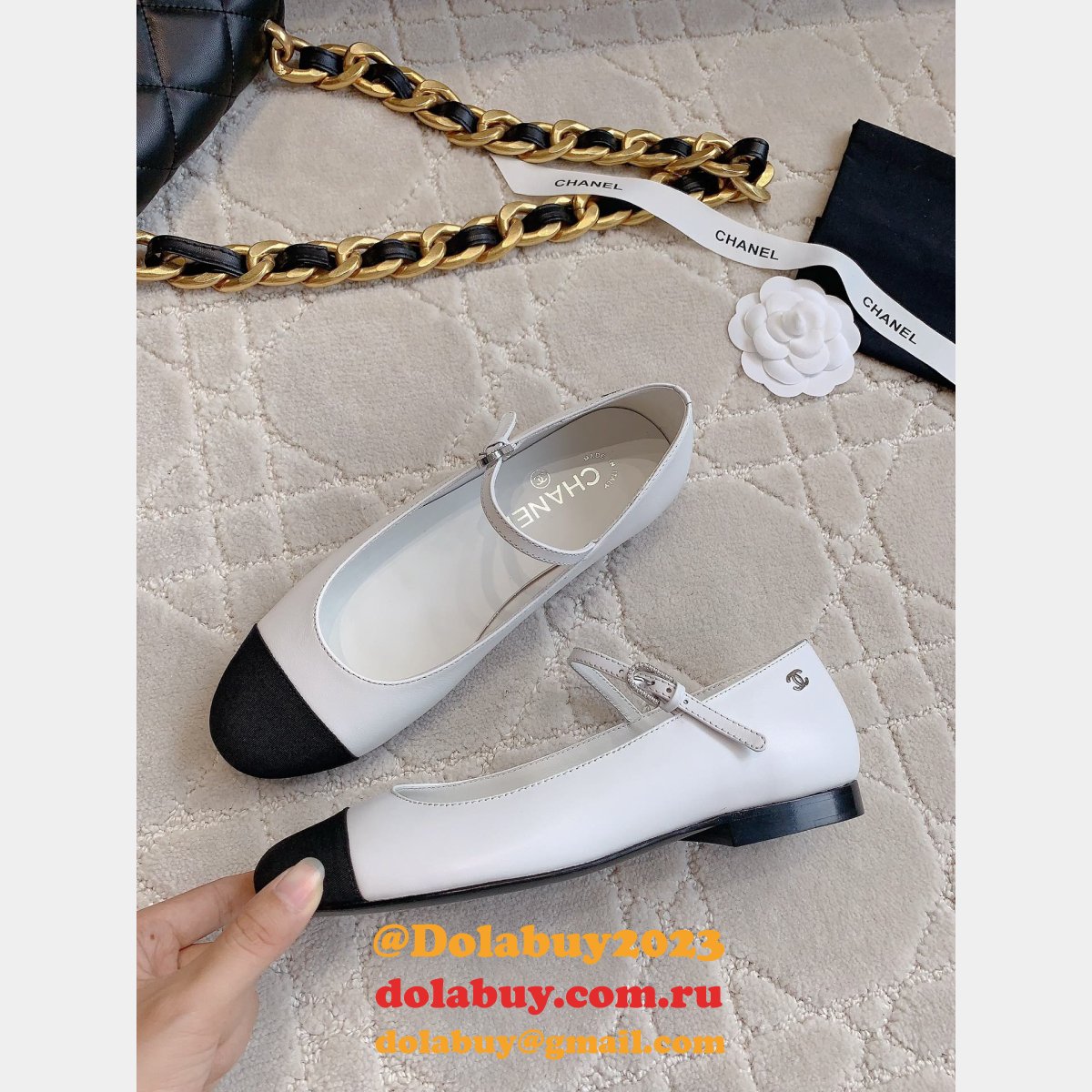 Luxury Chane L Designer 23s Mary Jane Shoes