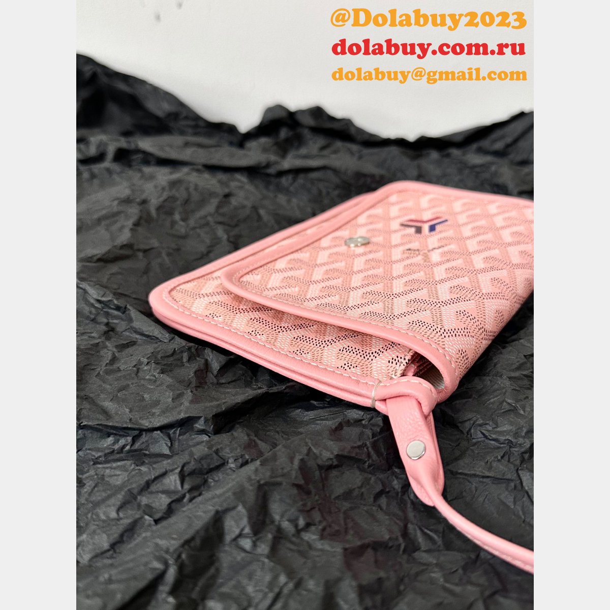 Goyard Wholesale Plumet Pocket Wallet Knockoff Pink Bag