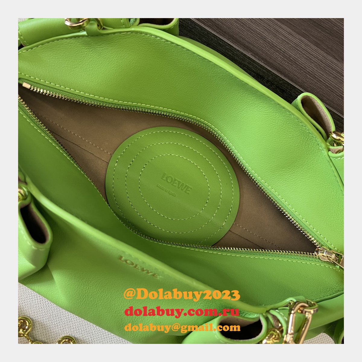 Luxury loewe Paseo small Nappa leather women bag