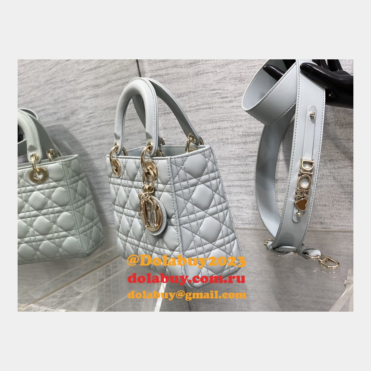Luxury Christian Dior Lady Dior AAA+ 20CM Fake Bags