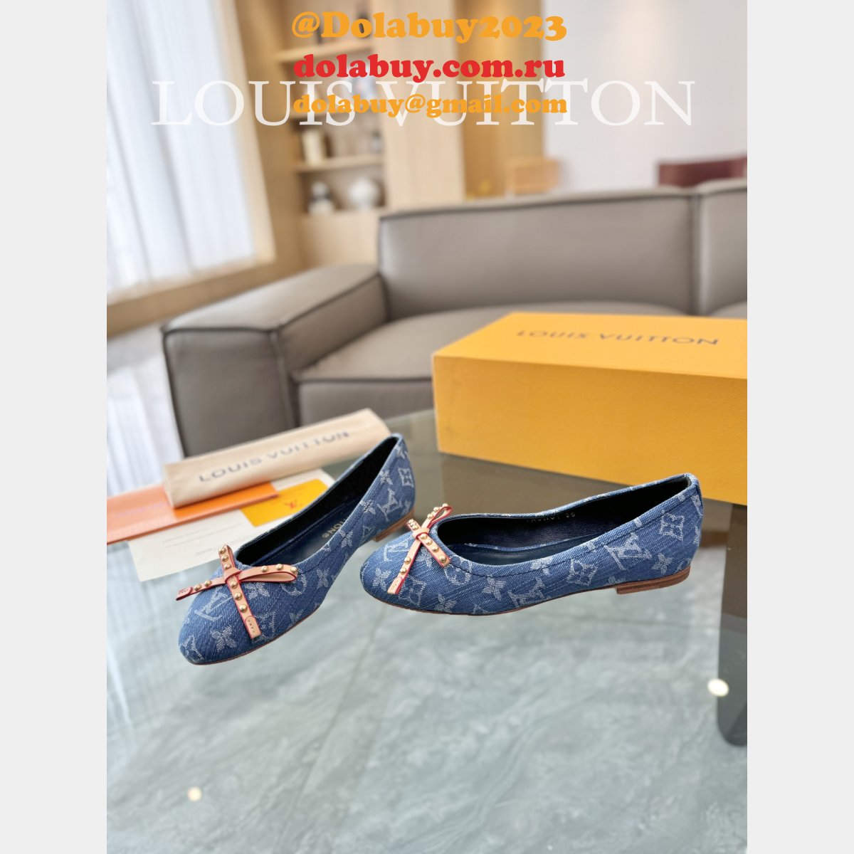 Top Quality LOUIS VUITTON Shake Flat Ballerina