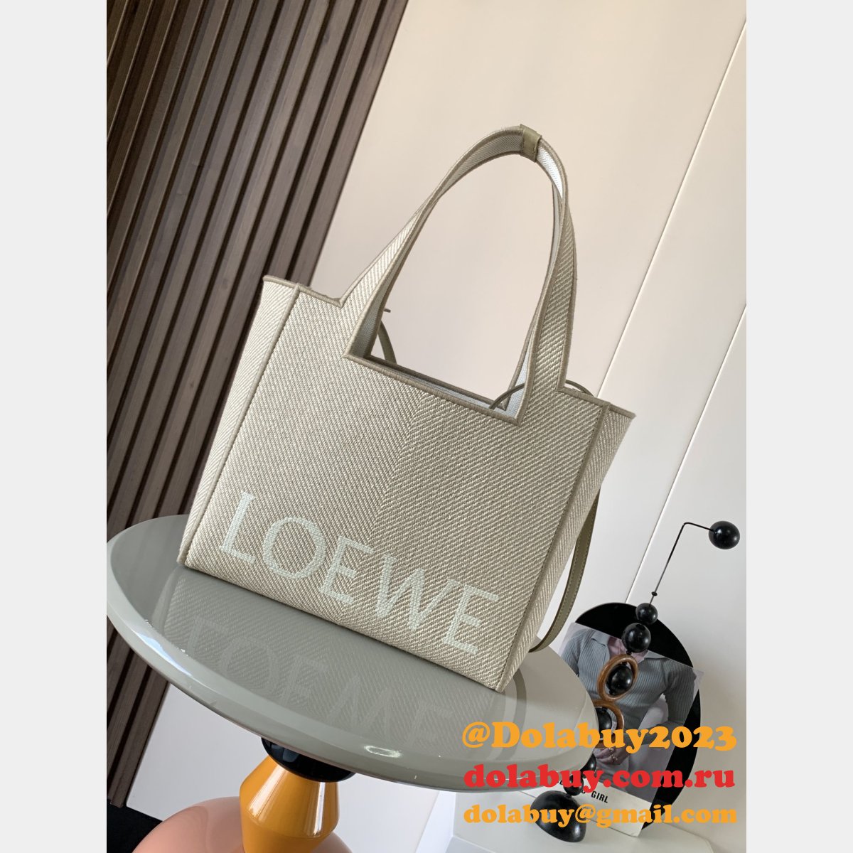 Loewe WE Font Tote Cavans Bag