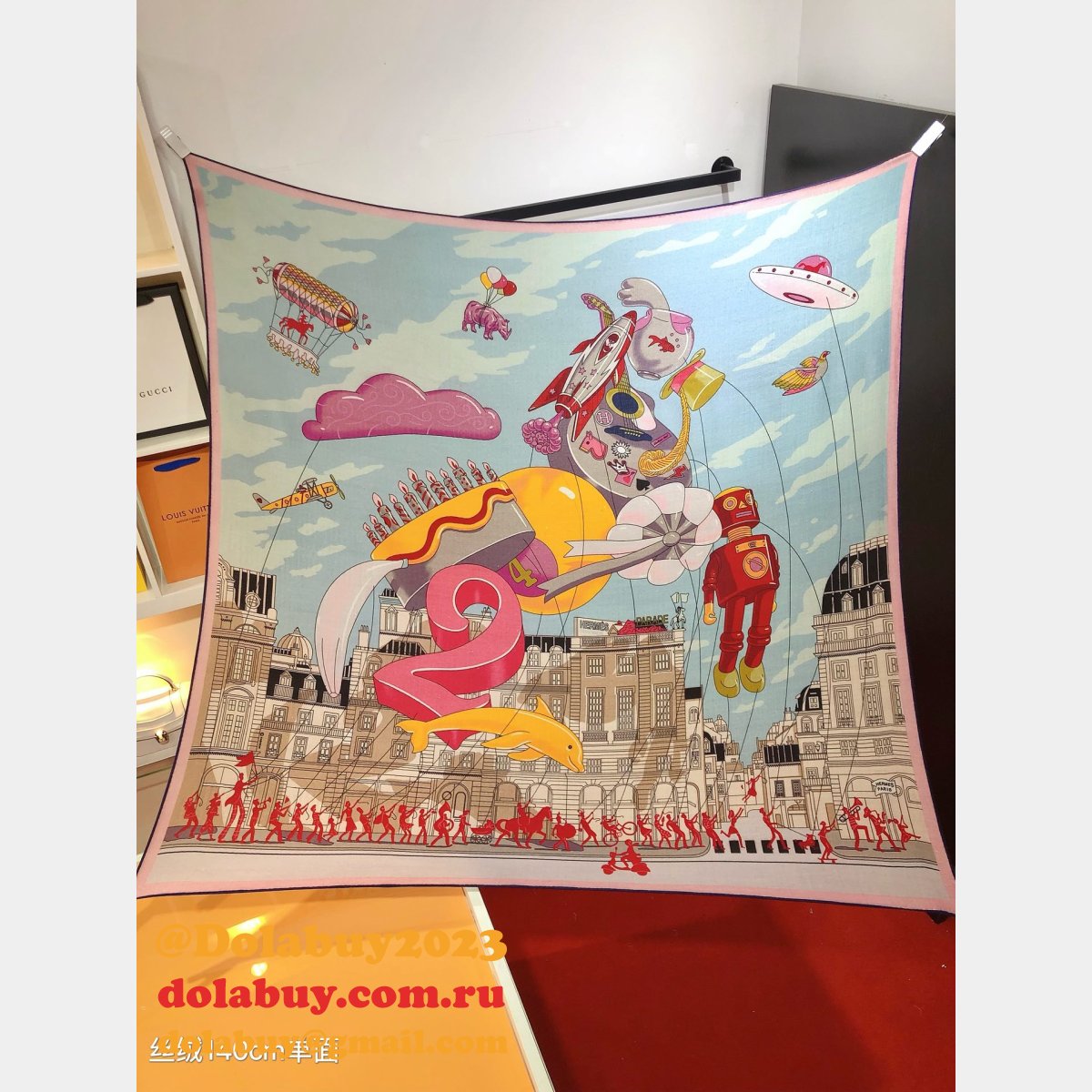 Wholesale Hermes Perfect Velvet Twilly