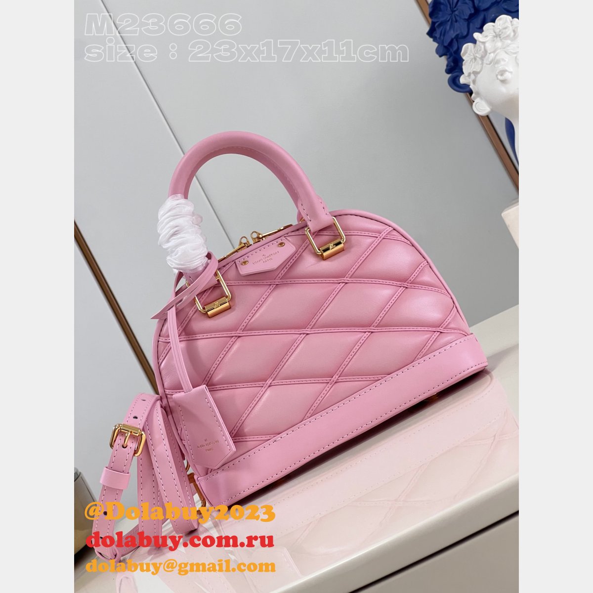 Alma Louis Vuitton Replica Bags Malletage M23666 Best