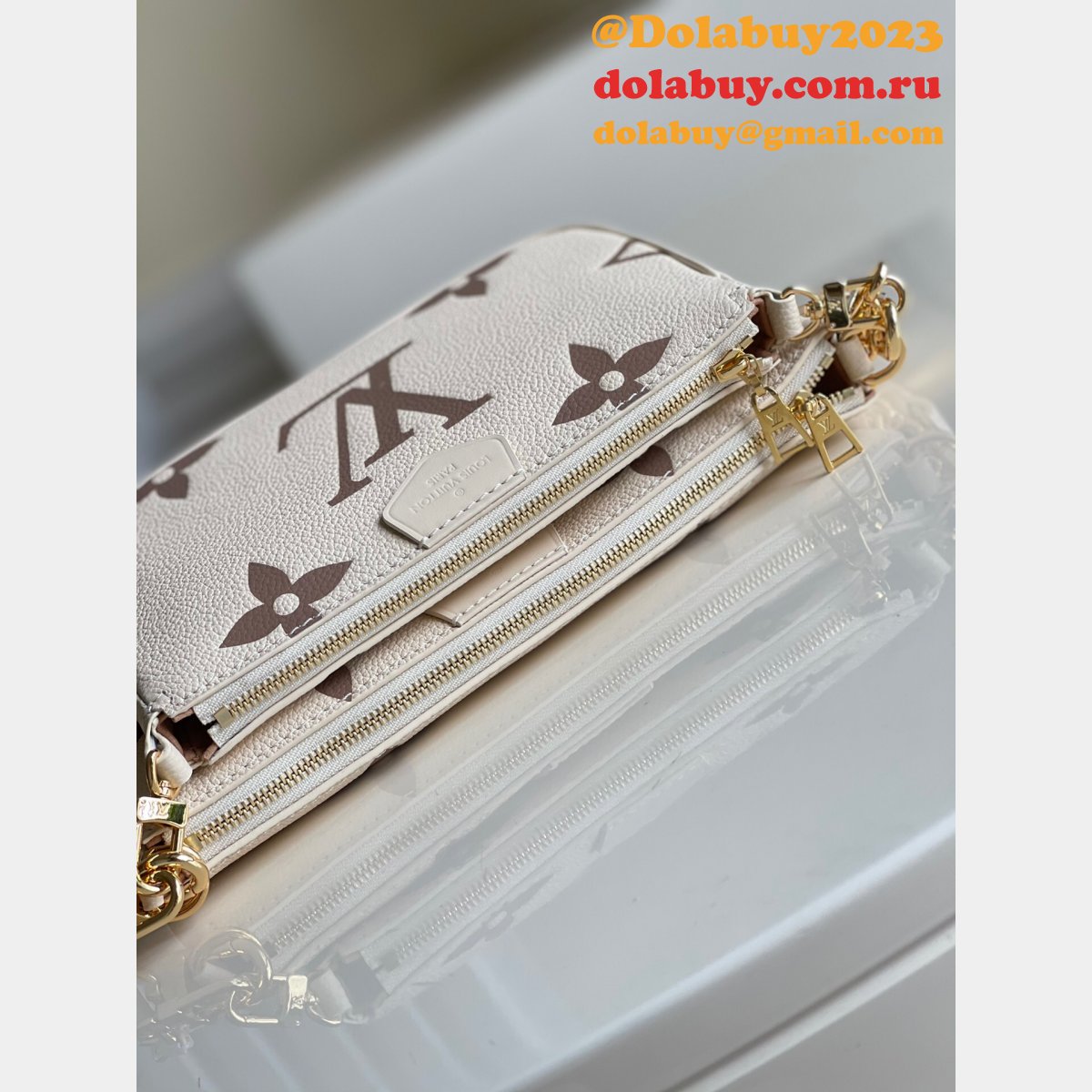 Best Louis Vuitton Wholesale Multi Pochette Accessoires Bicolor Monogram M45777