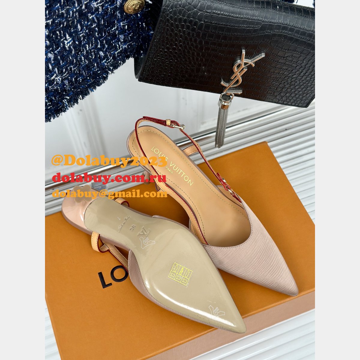 Top Quality Louis Vuitton Blossom Slingback Pumps Perfect