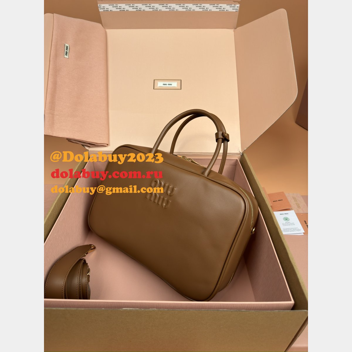 Luxury High Quality Miu Miu Tote 5BB117 Beau Bags For Sale