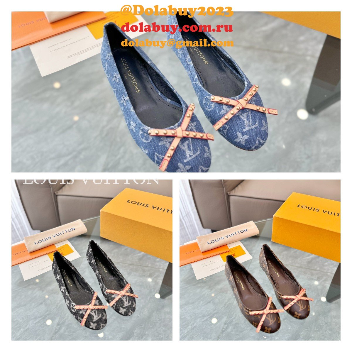 Top Quality LOUIS VUITTON Shake Flat Ballerina