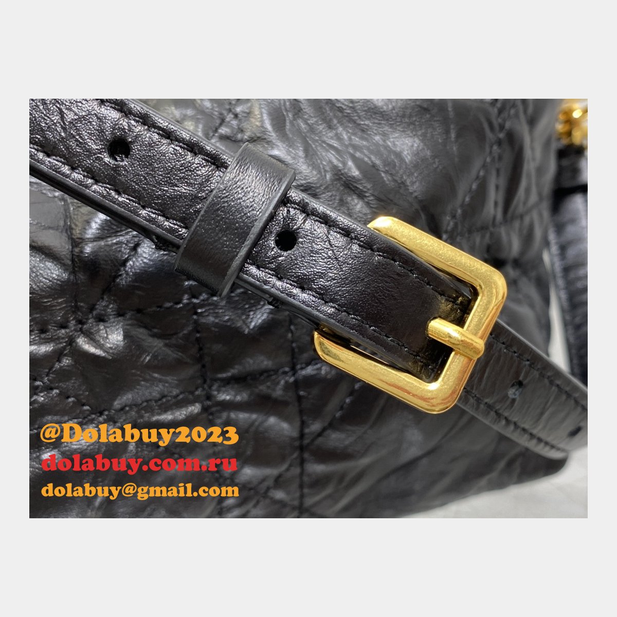 Christian Dior Perfect Fake 3106 Diorstar Hobo Chain Black Macrocannage Crinkled