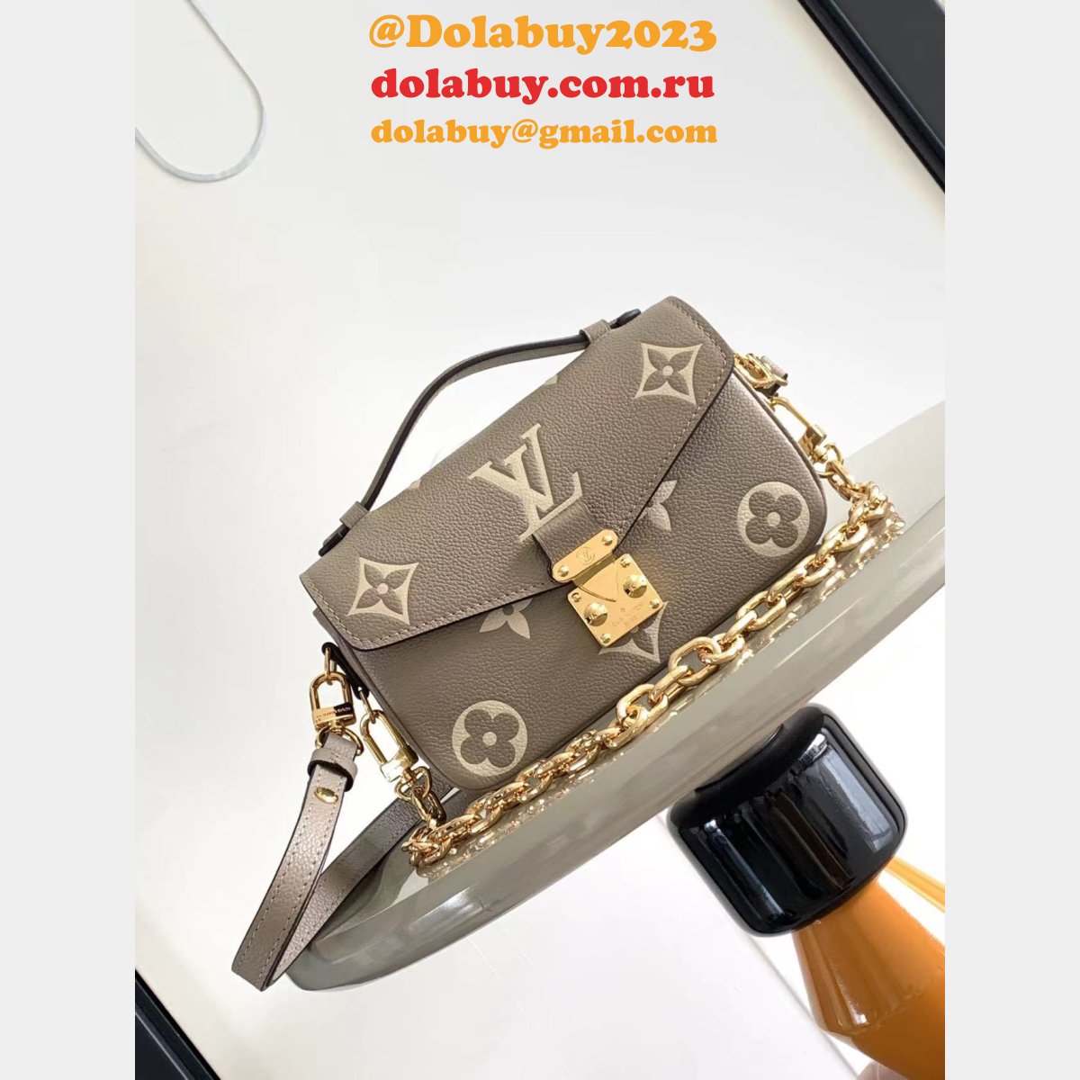 Replica Louis Vuitton Pochette Métis East West M46595 Perfect Bag