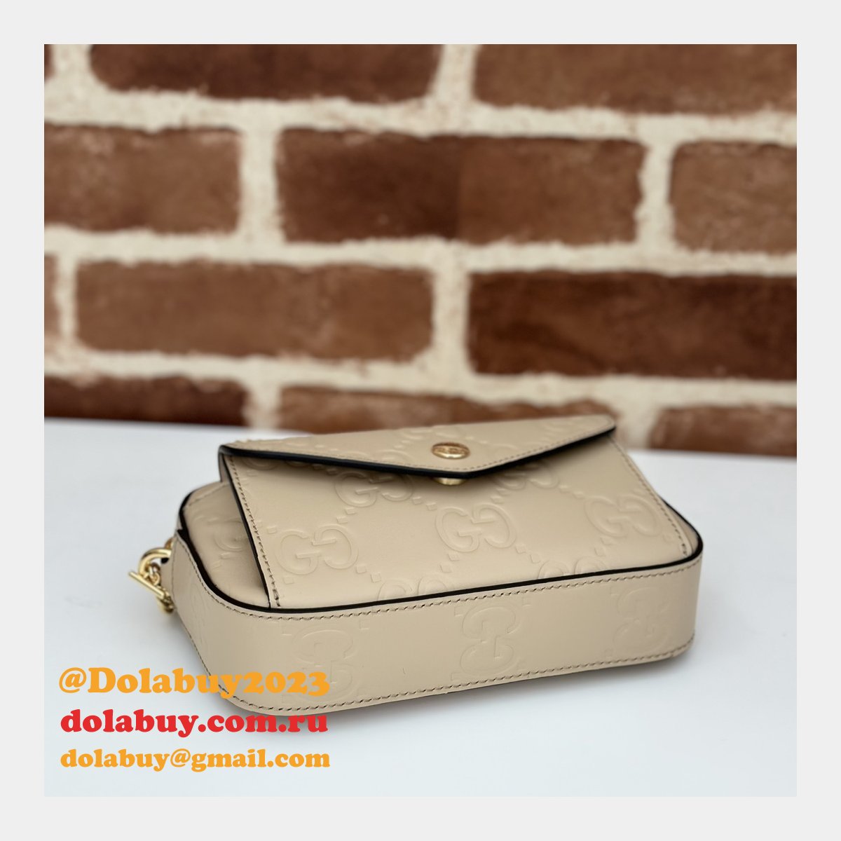 1:1 mirror G*u*i gg super mini shoulder duplicate 781554 bag