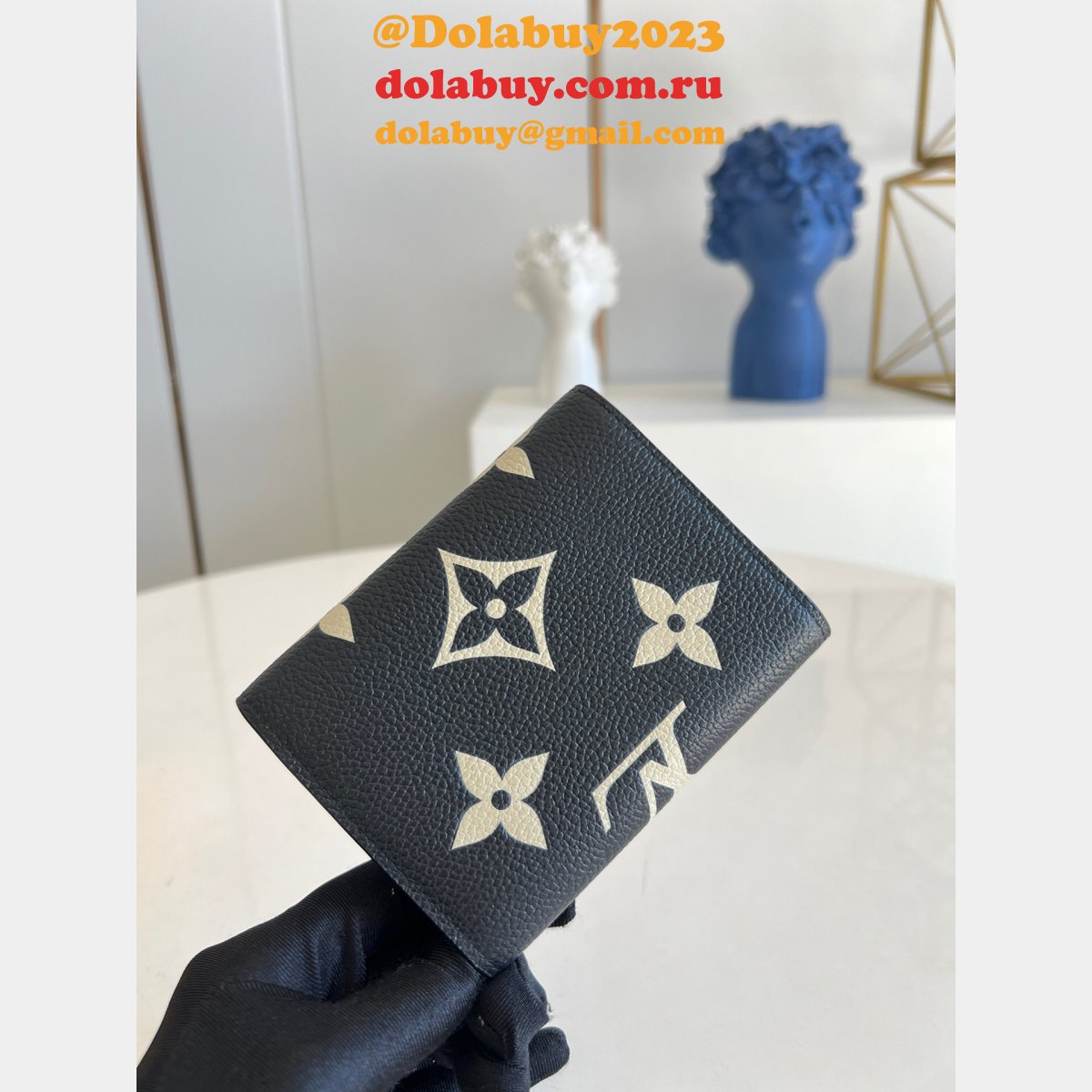 Replica Louis Vuitton Victorine Monogram Empreinte Wallets M80968 Men