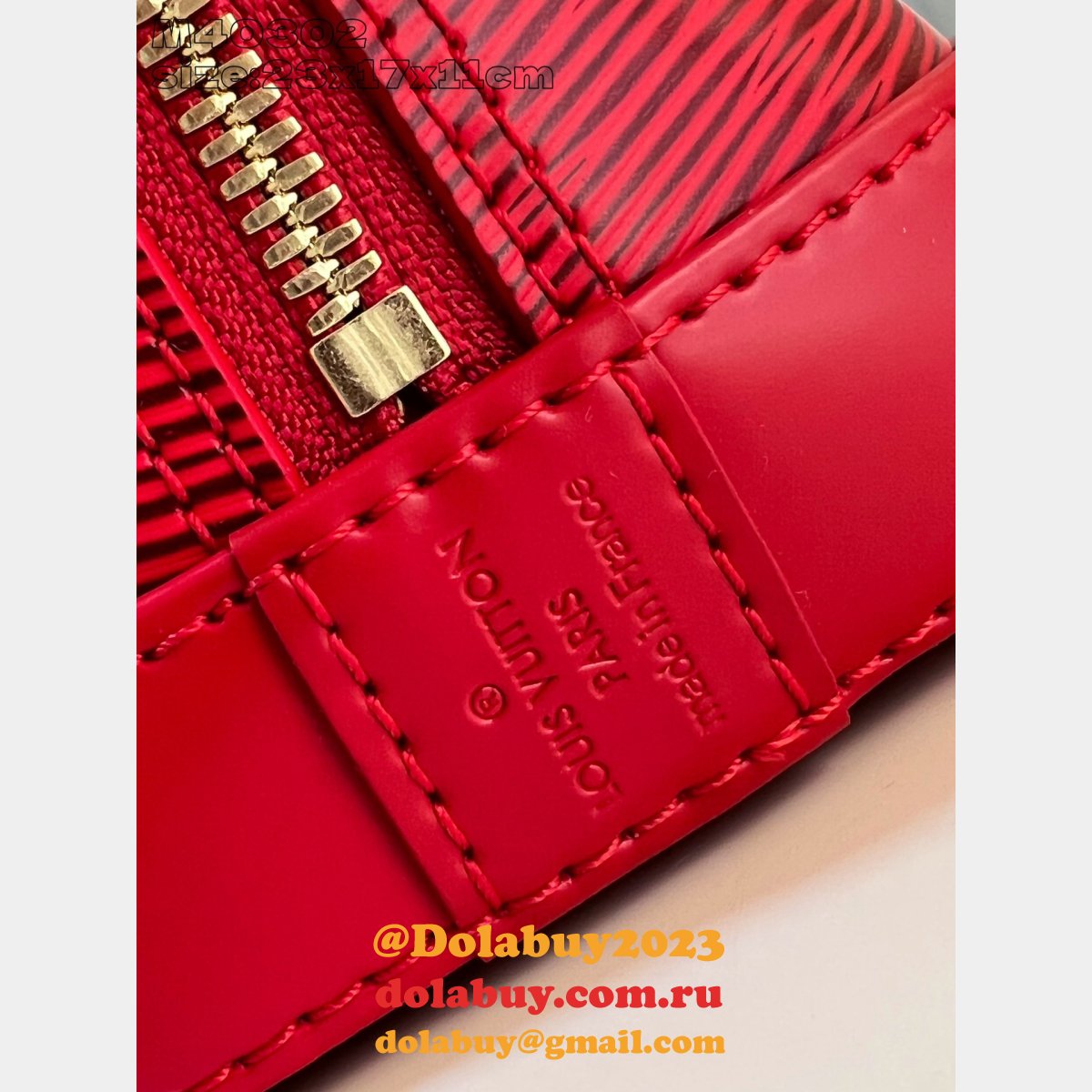 Louis Vuitton Alma Top Quality Epi Leather M40302 Red Bag