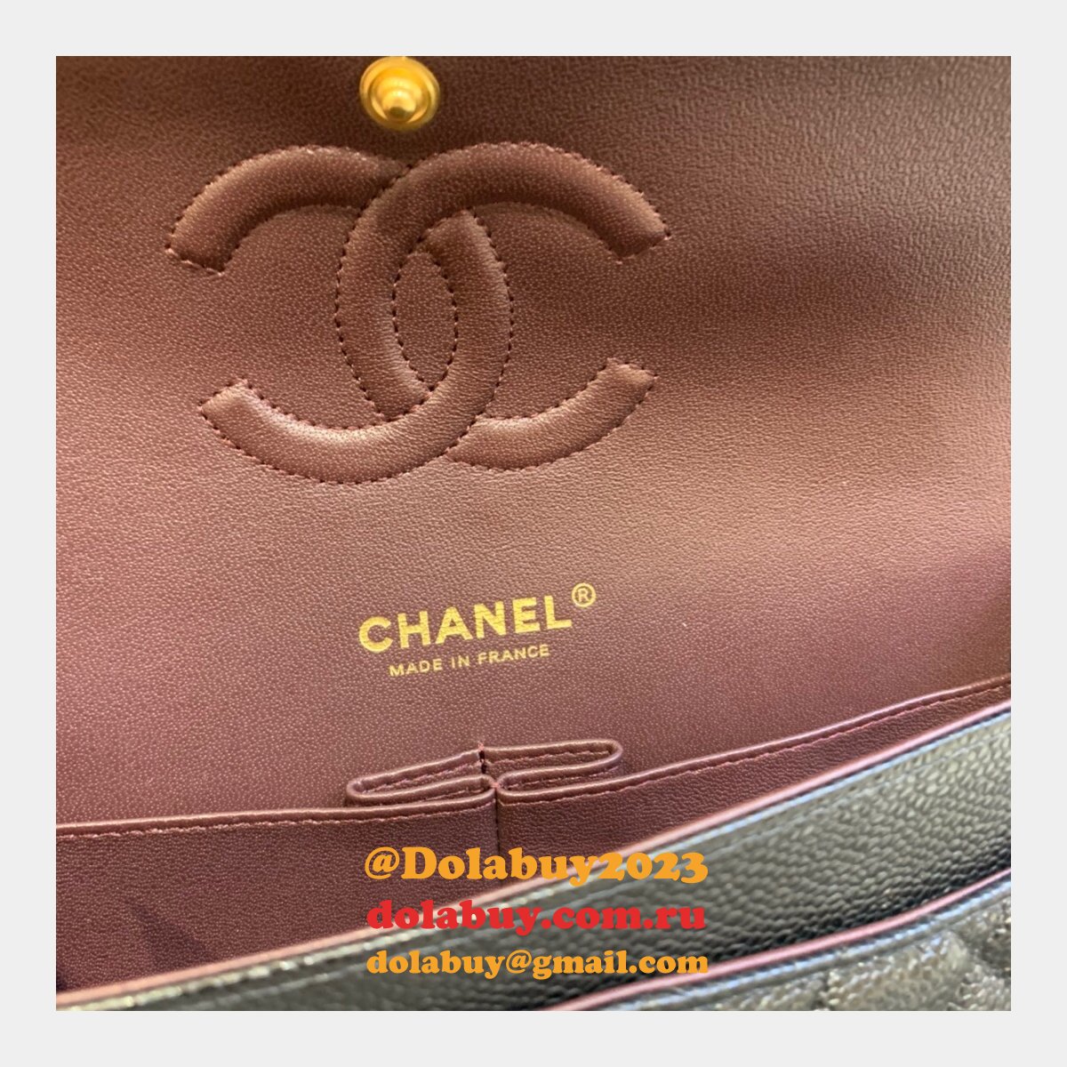 New CC 2021 Replica Quilted Caviar Leather Caviar CF1112 25CM Bags