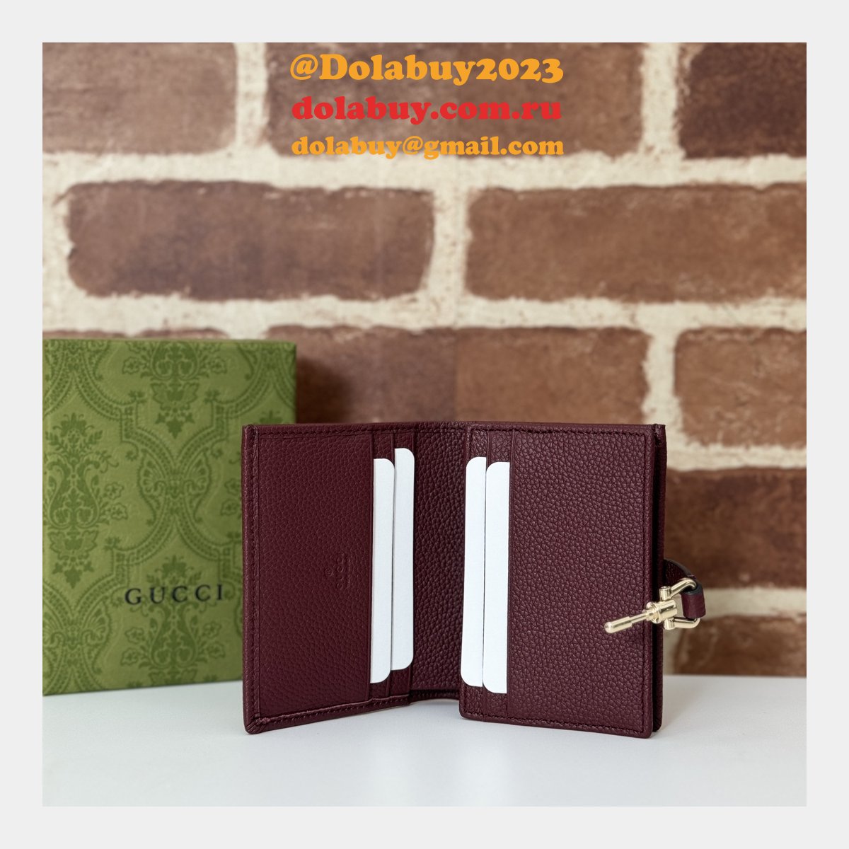 perfect G*u*i knockoff jackie 1961 card case wallet 645536