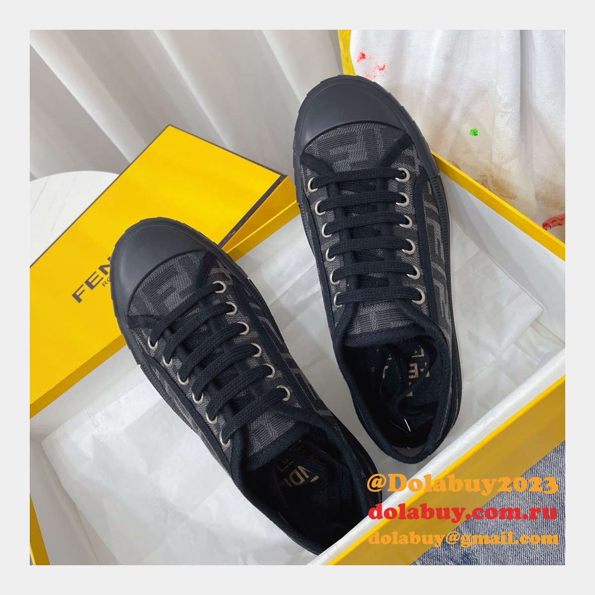 1:1 fake domino F**di shoes website to get replica sneakers