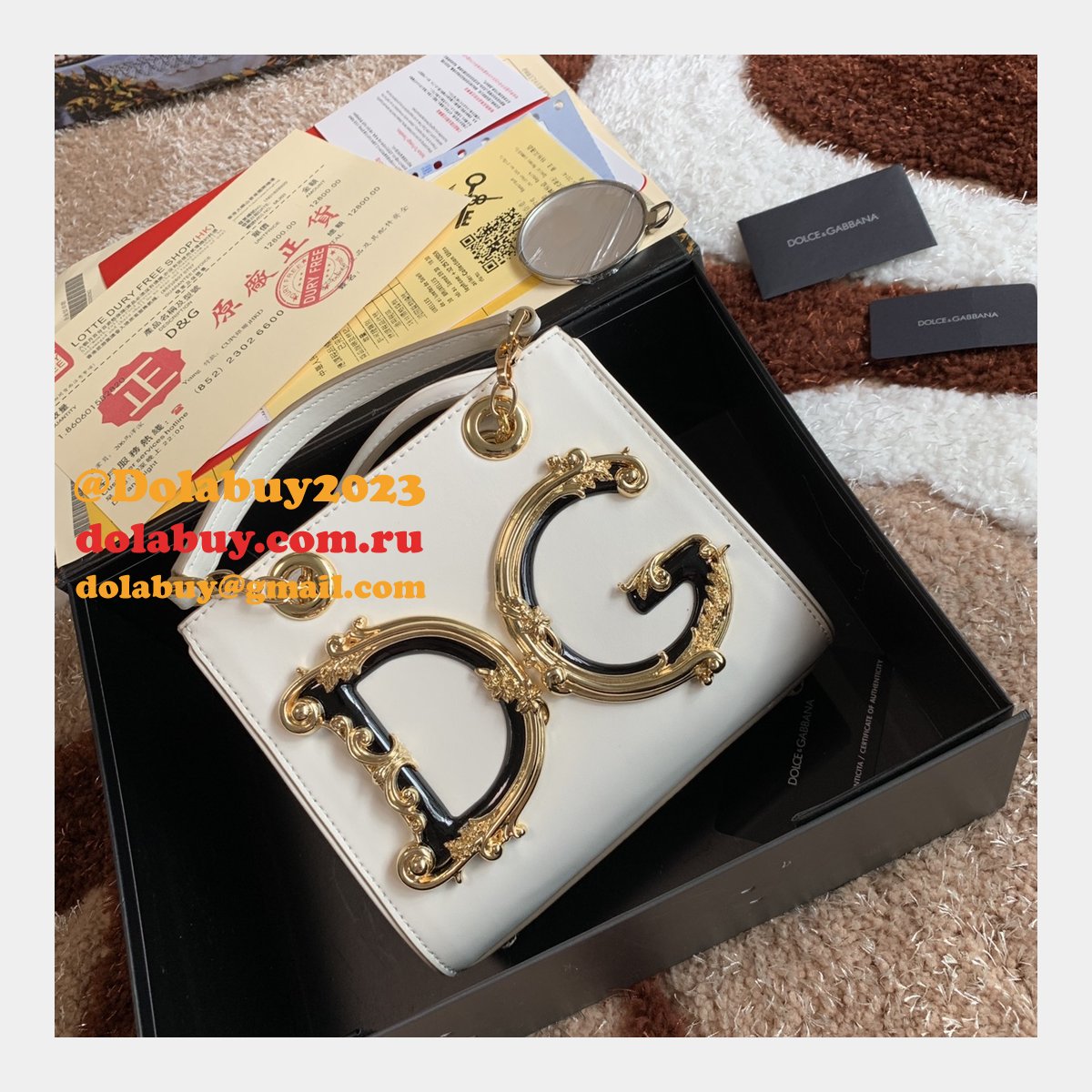 Designer Replica Dolce & Gabbana Drawstring Tote DG Girls 5180 Bags