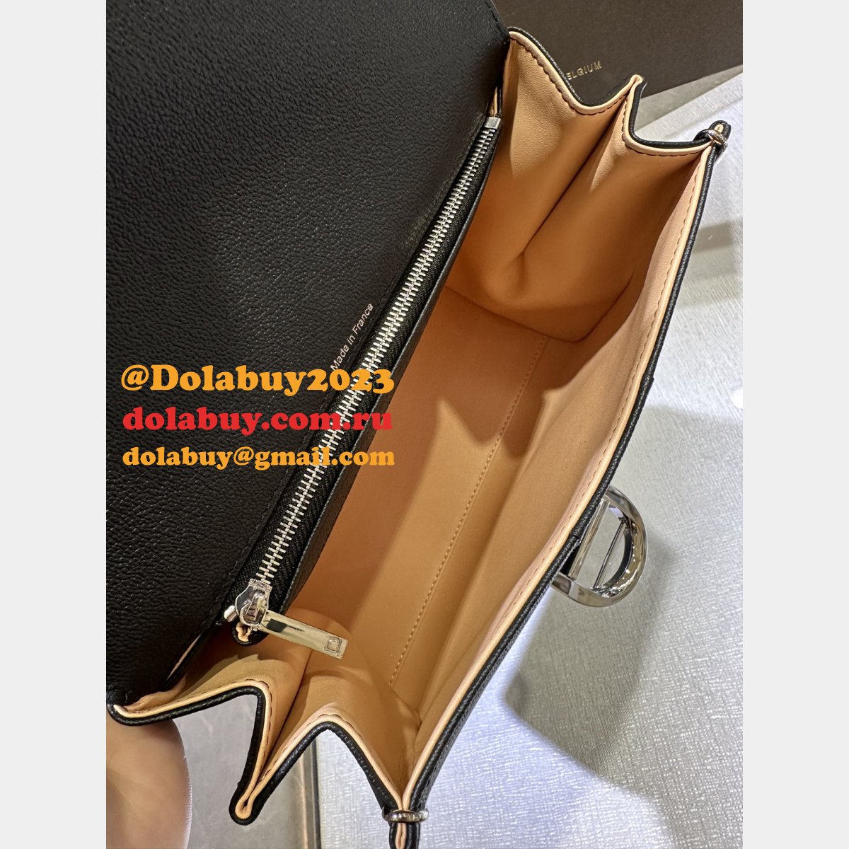 High Quality Black 99125066 Brillant RodéoCalf Delvaux Replica Bag