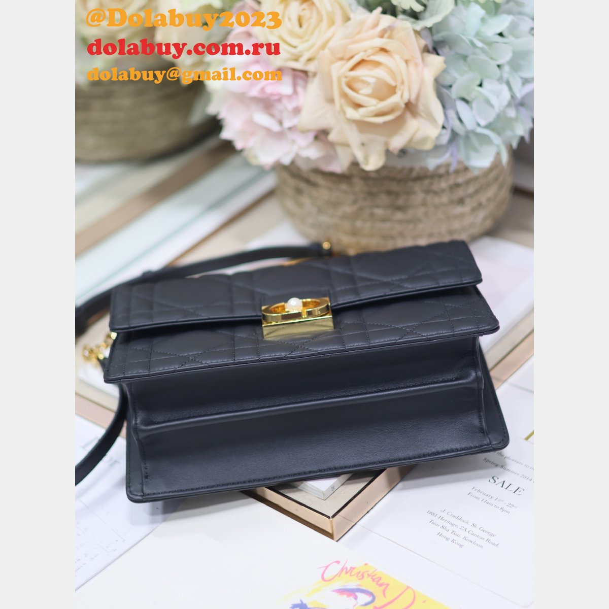 7 Star Top Quality DIOR Ange Medium Calfskin handbag