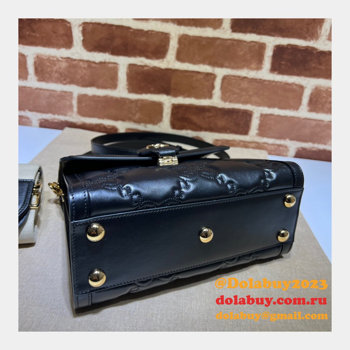 G*u*i fashion copy 736877 matelasse gg top handle bag