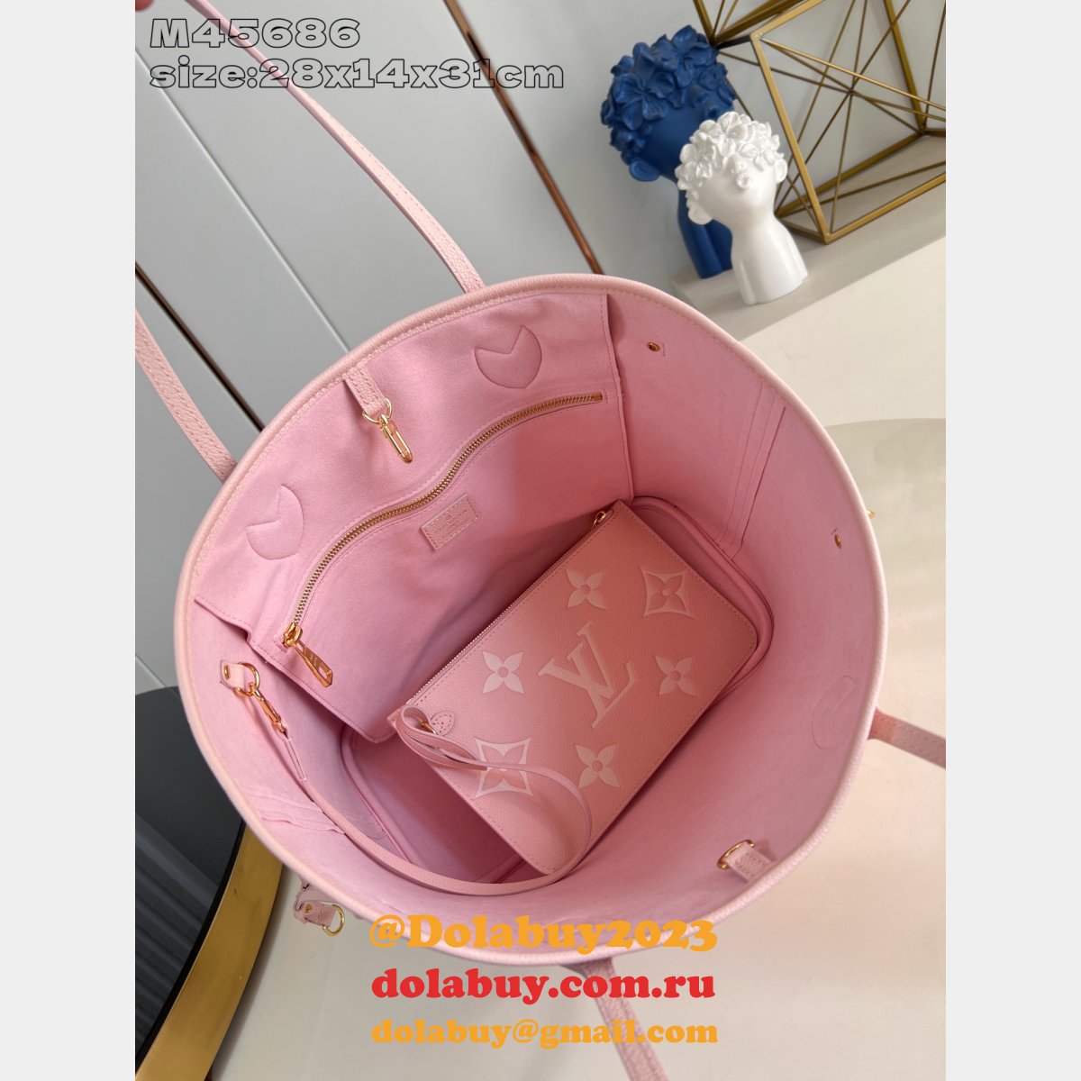 Louis Vuitton Neverfull MM Mid Size High Quality Tote M45686 Bag