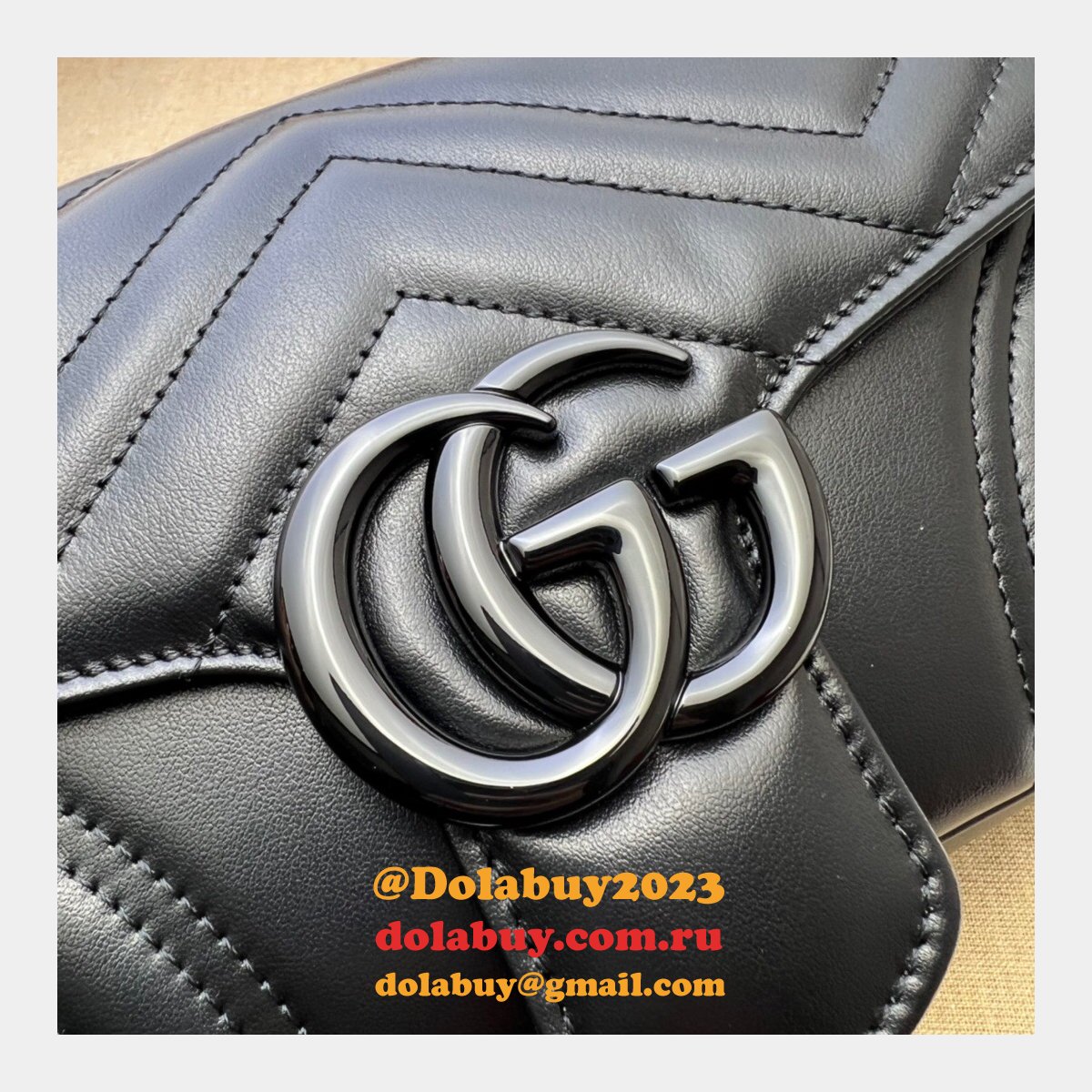 G*u*i 1:1 high quality replica gg marmont shoulder 734814 bag