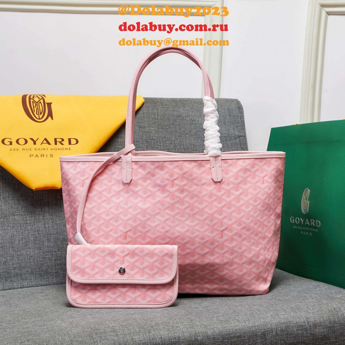 Perfect Goyard Tote Replica Copy Shopping Bags