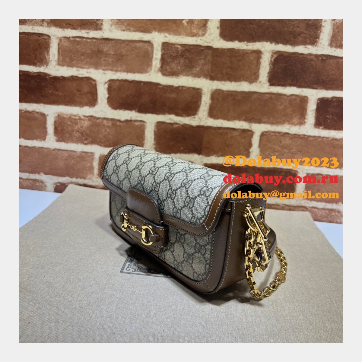 G*u*i designer horsebit 1955 shoulder chain 735178 7 star bag