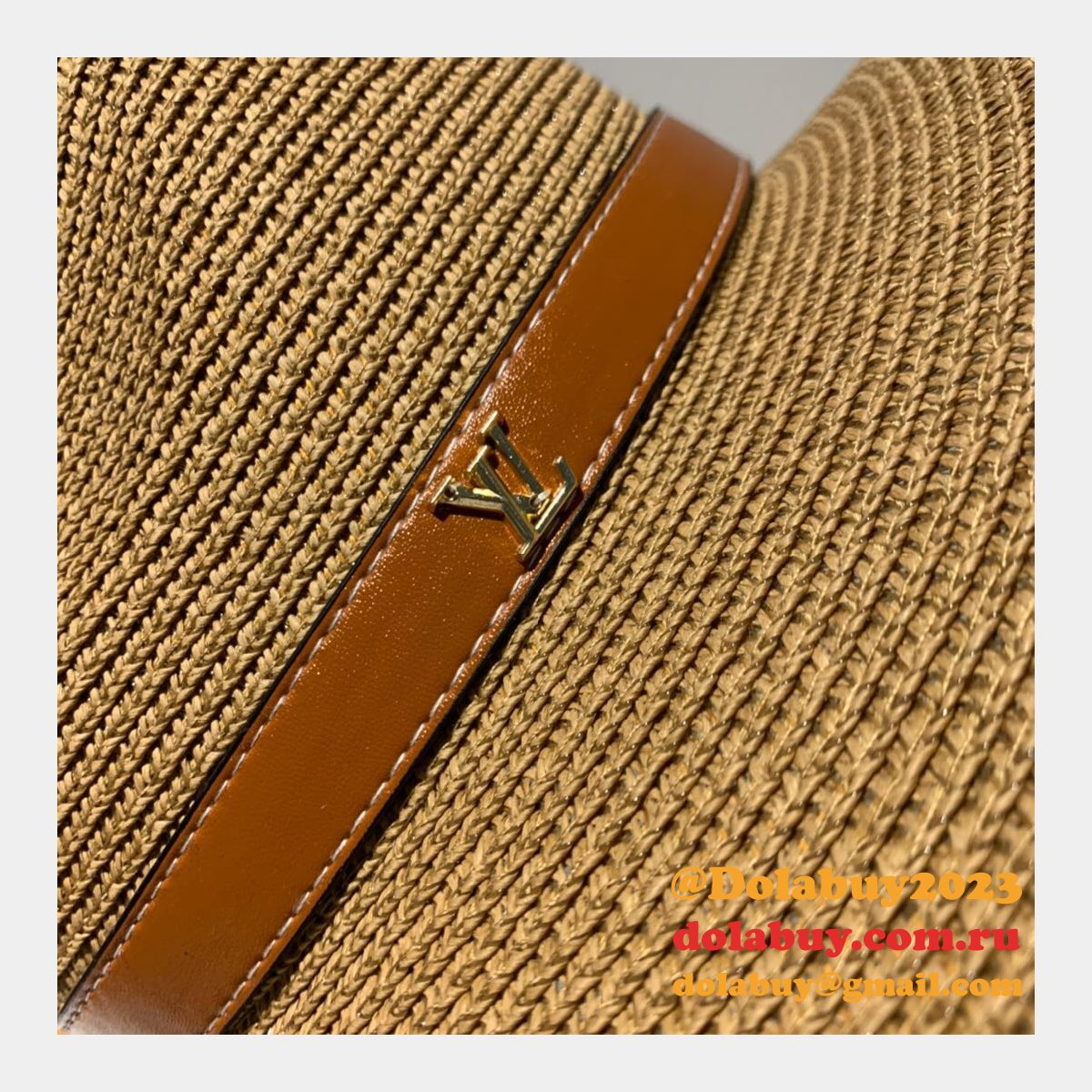 Fashion Louis Vuitton Beach classic straw hat