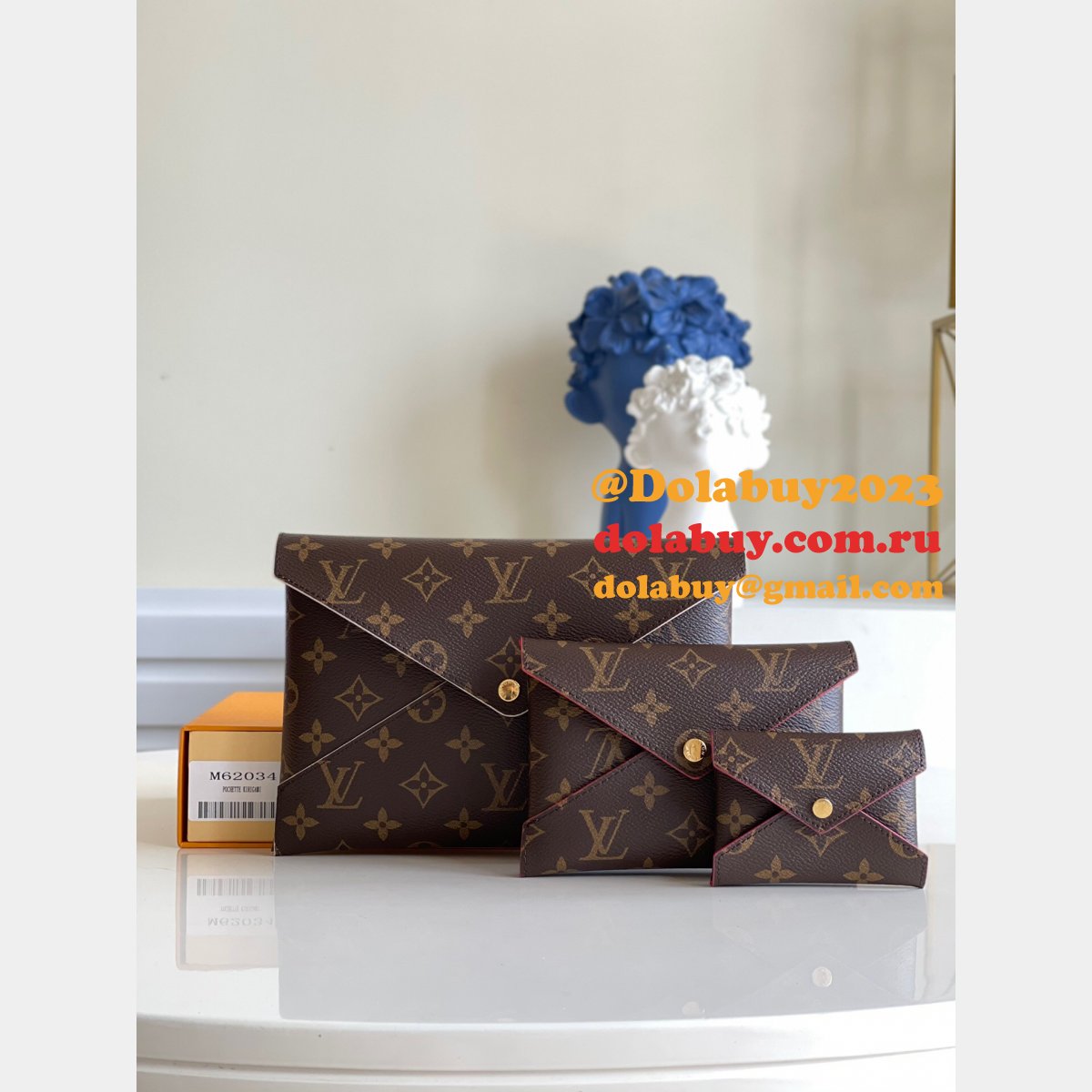 AAA+ Louis Vuittons Marron Pochette Kirigami M62034 Bags