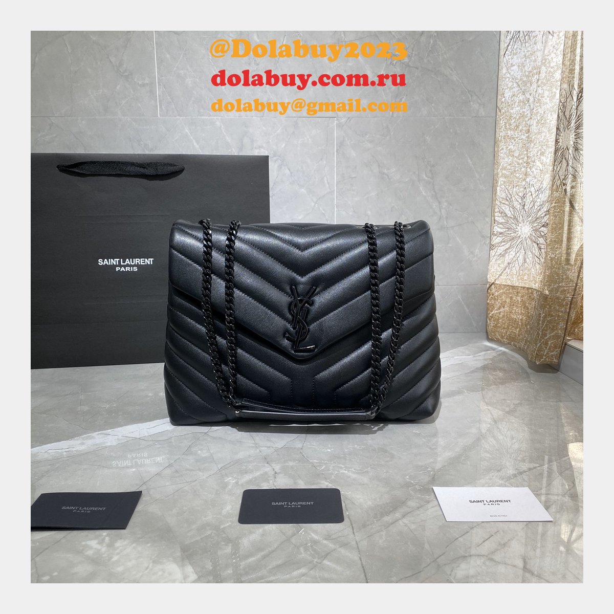 Wholesale Cheap YSL LOULOU 487216 handbag 32CM