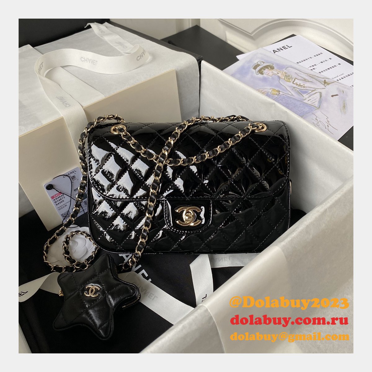 Designer Star Coin Purse AS4648/AS4647/AS4646 Flap Replica Bag