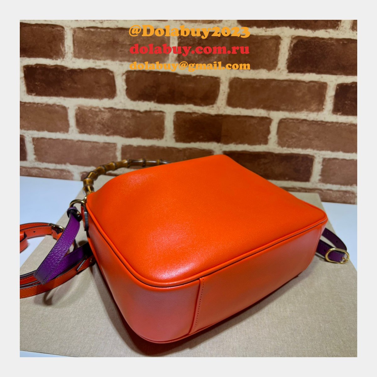 G*u*i 746124 fake diana 1:1 mirror shoulder fashion bag