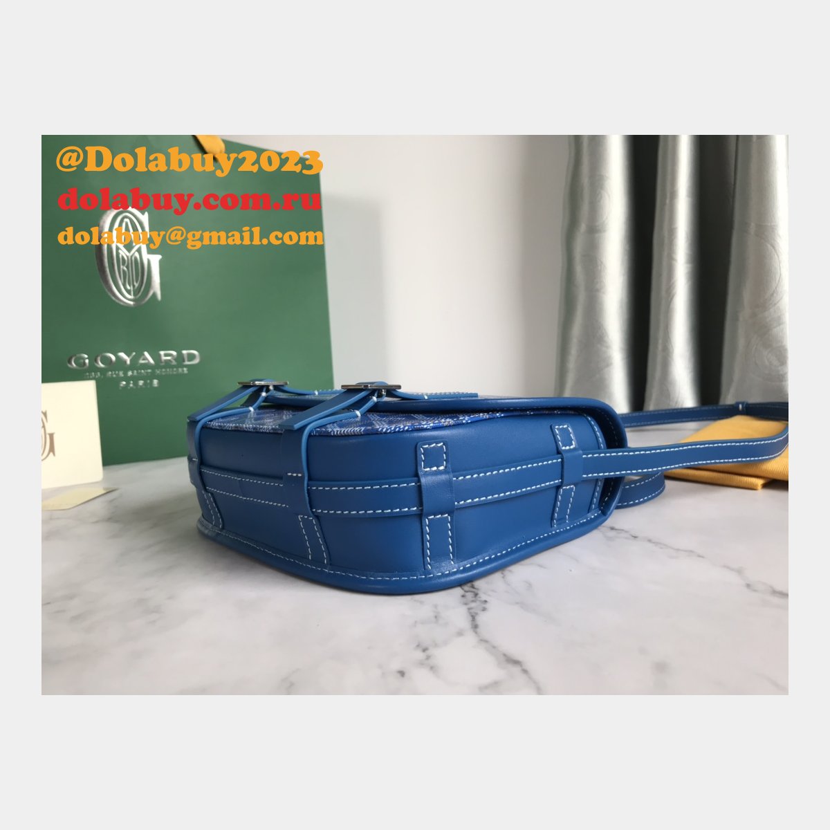 Copy Goyard Chevron Belvedere Duplicate Messenger GY020098 Fake Bag