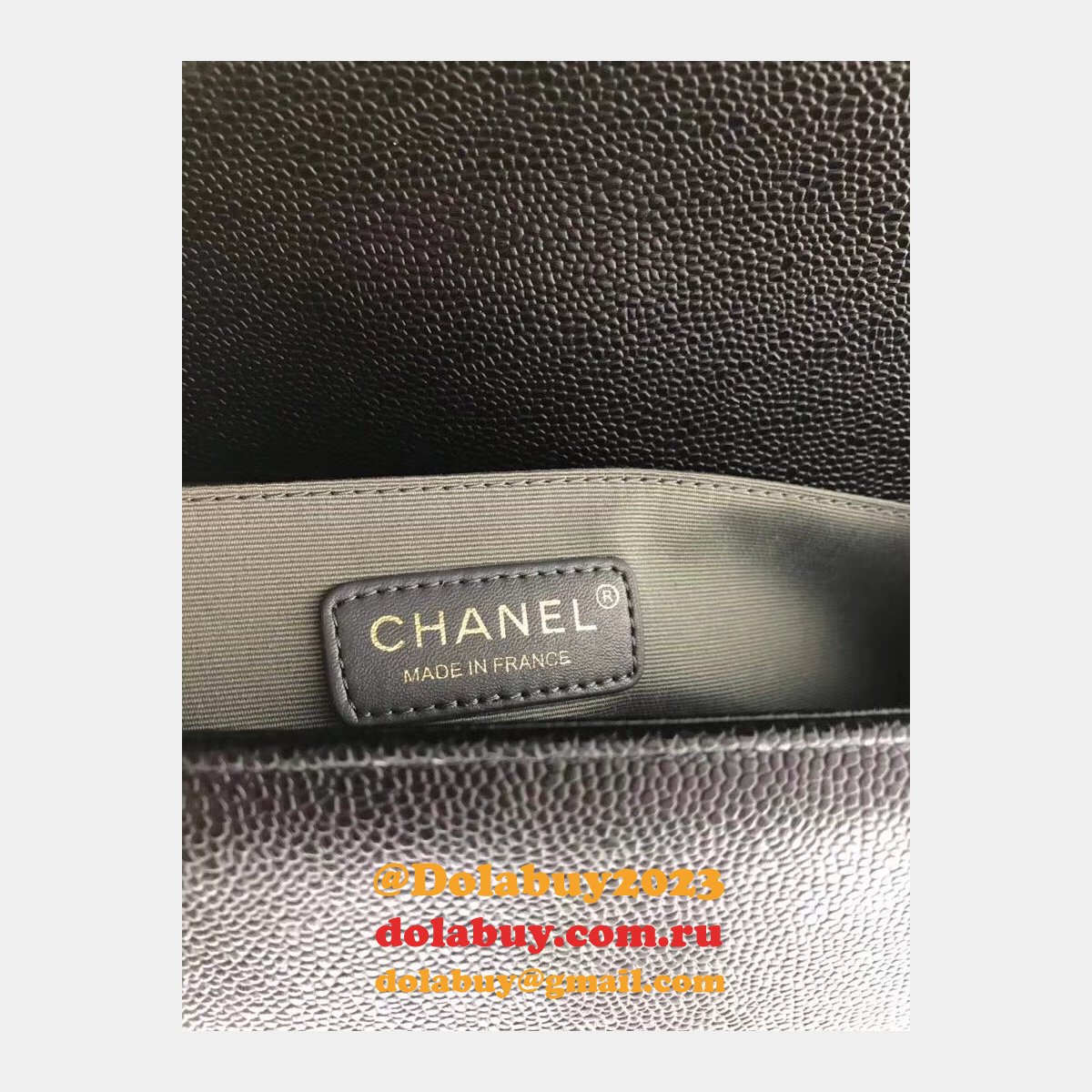 AAA+ Le Boy large Best Black Bags Caviar 30cm